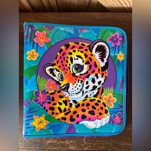 Lisa Frank Leopard 3 Ring Binder